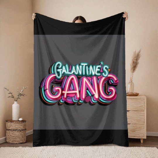 GALENTINE'S Gang Throw Blankets