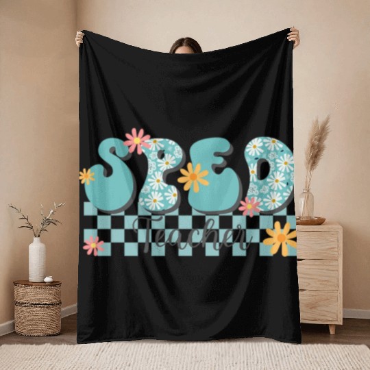 SPED Teacher Throw Blankets