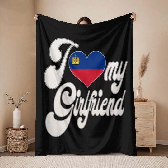 LiechtensteinI Love My Liechtensteiner Girlfriend Throw Blankets