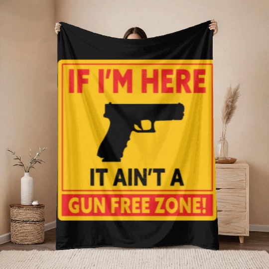 Gun Lover 2nd Amendment Pro Gun Gun Control Throw Blankets