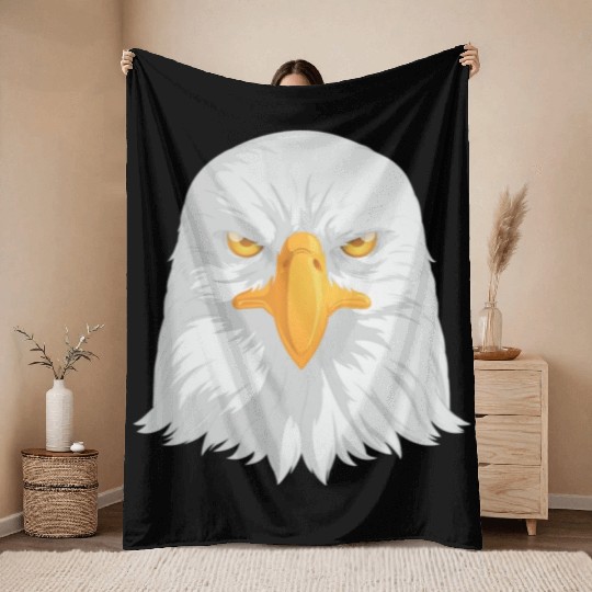 Bald Eagle Throw Blankets