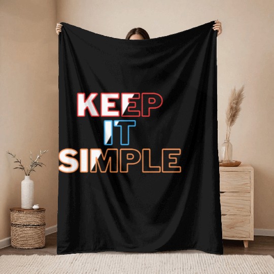 Minimalist Mastery: Keep It Simple Apparel Throw Blankets