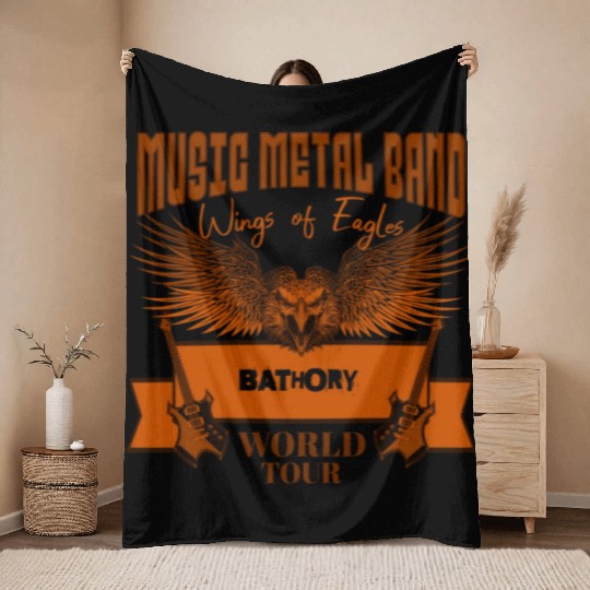 wings of eagles world tour BATHORY Throw Blankets