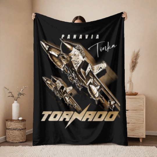 Panavia Tornado European Air Force Fighterjet Throw Blankets