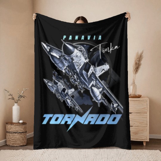 Panavia Tornado European Air Force Fighterjet Throw Blankets