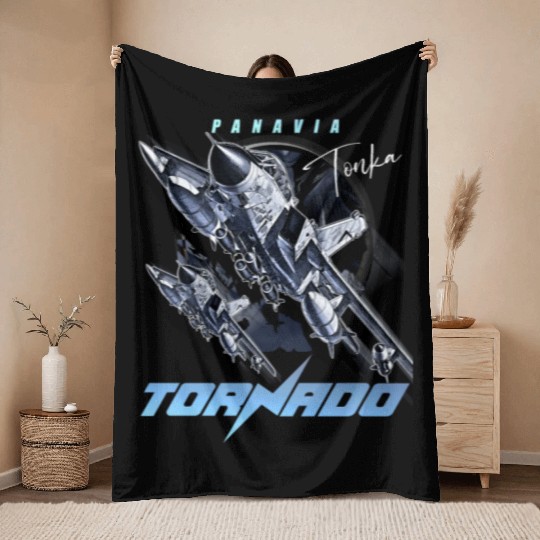 Panavia Tornado European Air Force Fighterjet Throw Blankets
