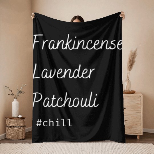 Aromatherapy Frankincense Lavender Patchouli Chill Throw Blankets