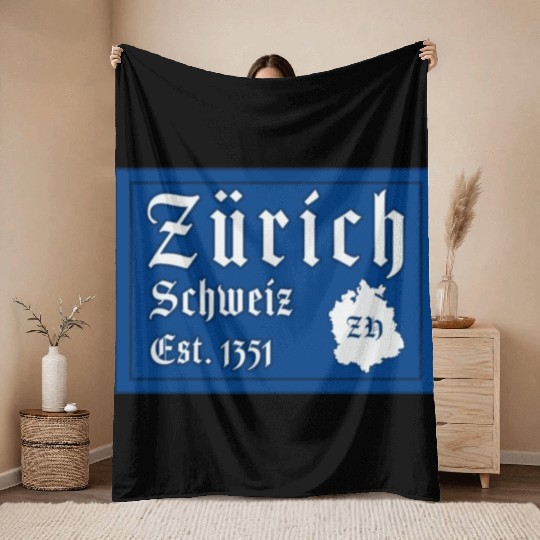 Zürich Switzerland Throw Blankets