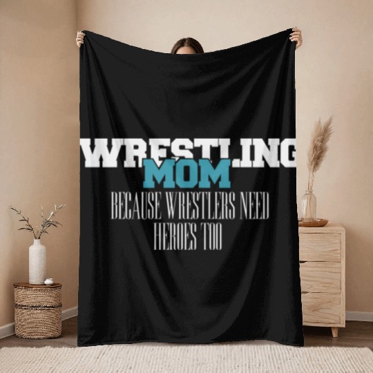 Heroes Wrestling Mom Passion Is Gift Throw Blankets