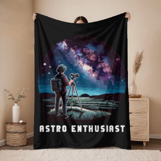 Astrophotography Astronomy Space Camera Star Watch Throw Blankets