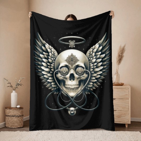 Guardian Embrace Skull Throw Blankets NICU Mom's Hope and