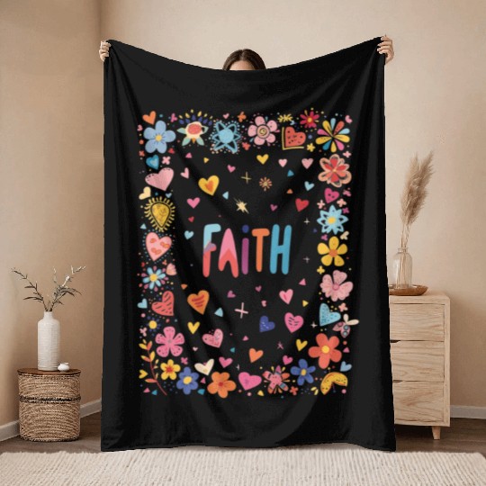 Hearts, Flowers & Faith: A Pastel Promise for Her Throw Blankets