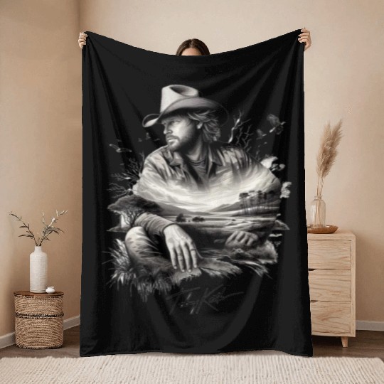 Toby Keith Throw Blankets