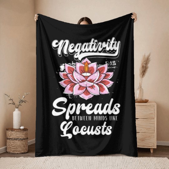 Meditation Buddhism Buddha Enlightenment Throw Blankets