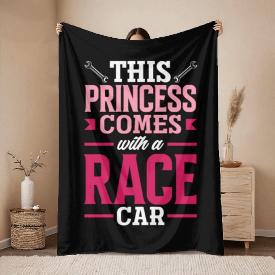 Funny Drag Race Drag Racing Gift Throw Blankets
