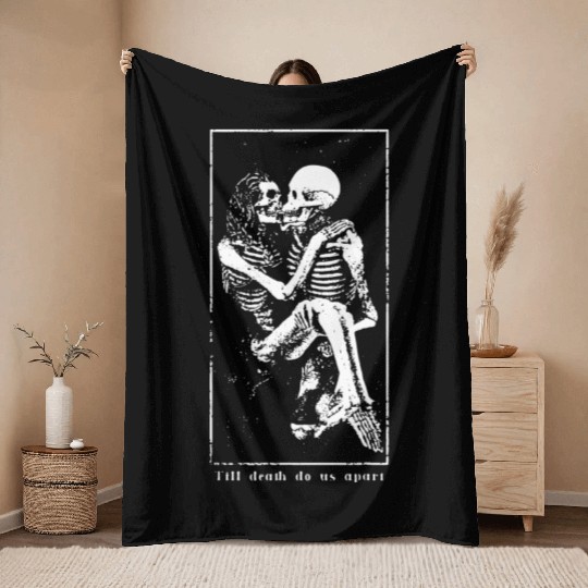 Till death do us apart Throw Blankets