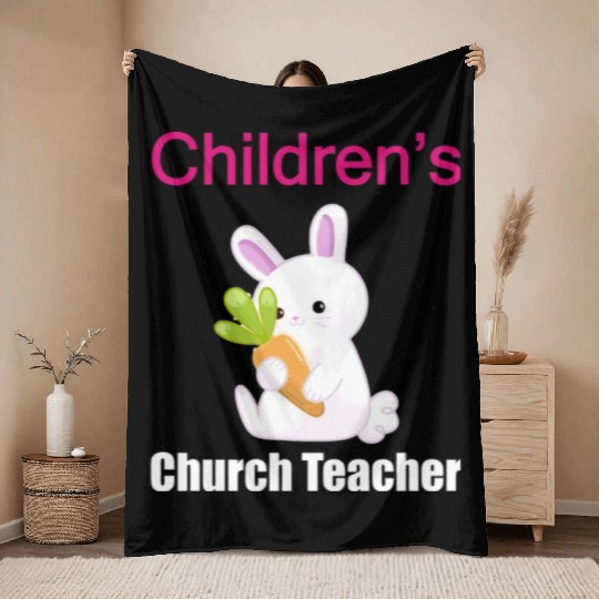 Children's Church Sunday Schhol Teacher Throw Blankets