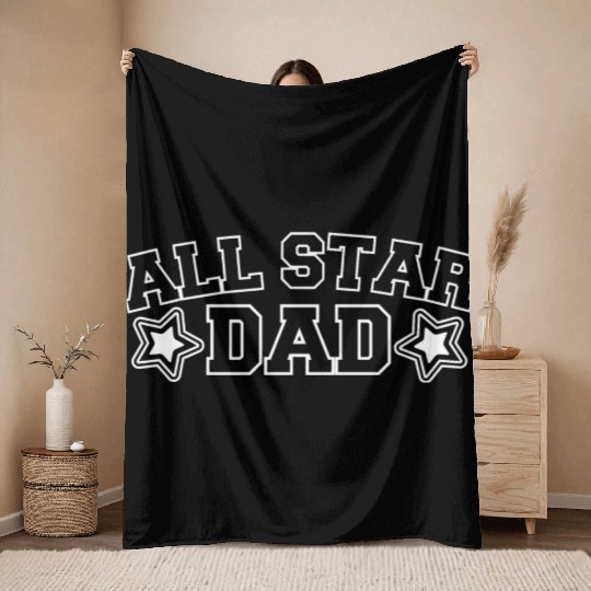 All Star Dad - Gift for Father´s Day Throw Blankets