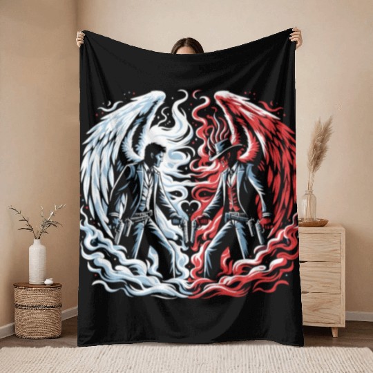 Cowboy Barn Bull Rider Rodeo Country Western Gift Throw Blankets