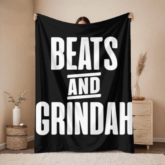 Beats and Grindah People Just Do Nothing Throw Blankets