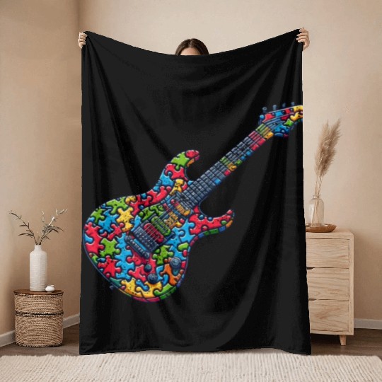 Rockin the spectrum Throw Blankets