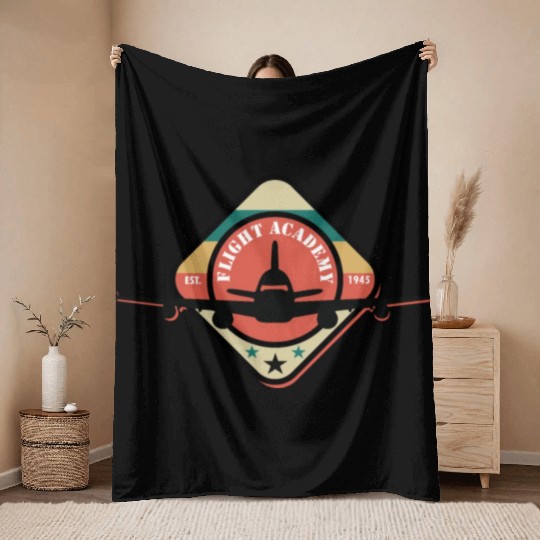 Flight Academy EST.1994 Throw Blankets
