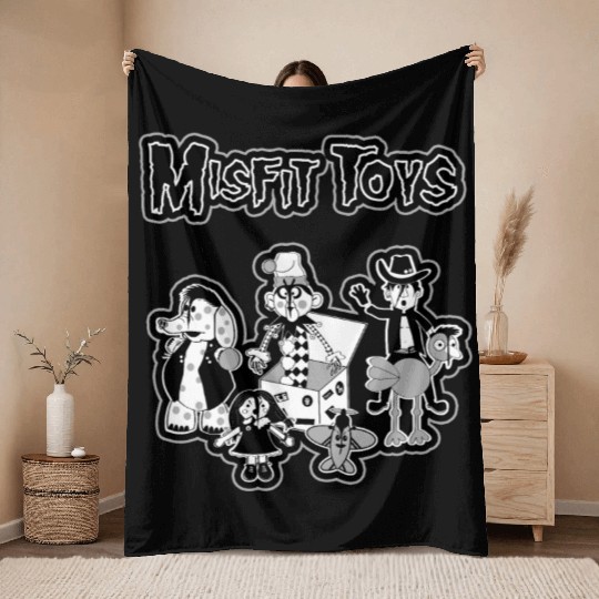 Hardcore Punk Toys Throw Blankets