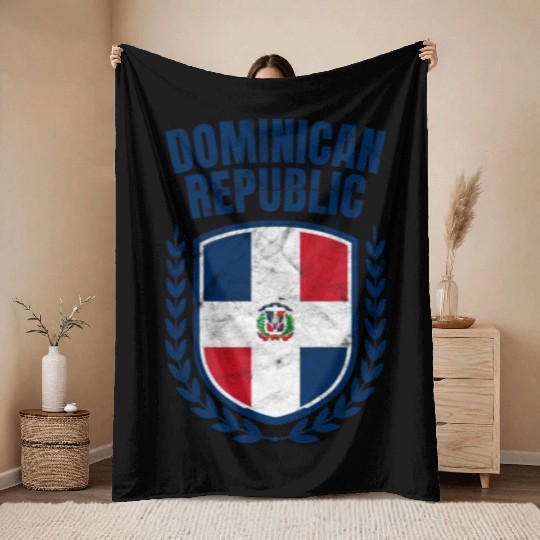 Dominican Republic Throw Blankets