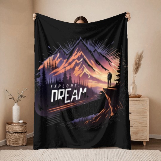 "Horizon Explorer: Embrace the Journey" Throw Blankets
