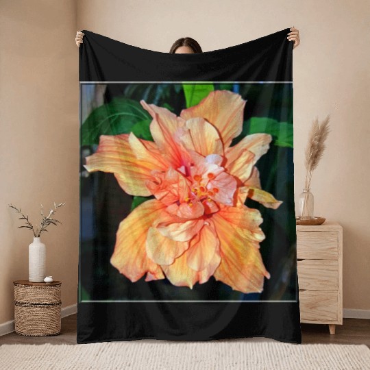 Hibiscus 2 Throw Blankets