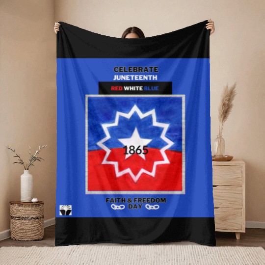 Celebrate Juneteenth: The Red White & Blue Throw Blankets