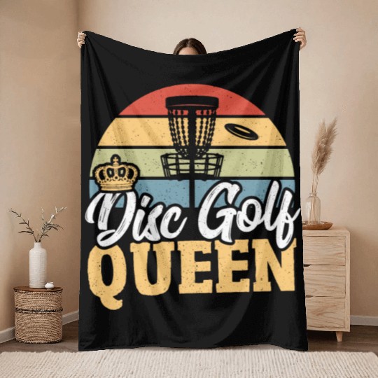 Birdie Putter Backhand Disc Golf Tree Love Throw Blankets