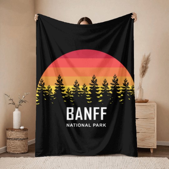 Banff National Park Throw Blankets