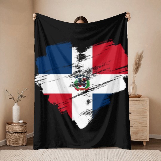Dominican Republic Throw Blankets