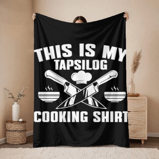 Tapsilog Cooking Throw Blankets