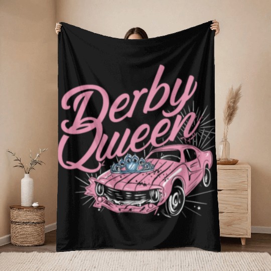 Demo Derby Demolition Derby Demolition Derby Lover Throw Blankets