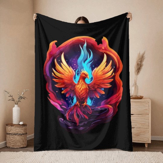 Phoenix Throw Blankets