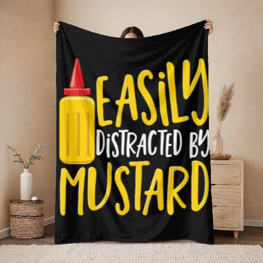Hot Sauce Buffalo Sauce Ranch Dressing Condiment Throw Blankets