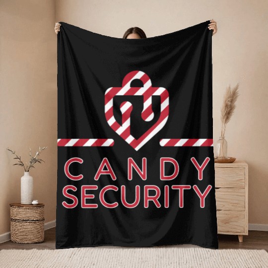 Candy Security Kids Parents Matching Birthday Throw Blankets
