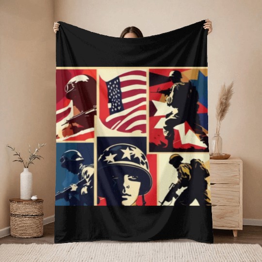 Memorial Day 6 Throw Blankets