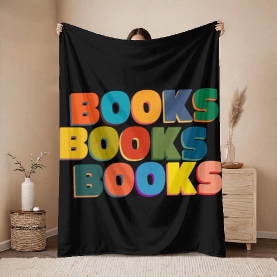 Book Books Books: A Journey Beyond Pages Throw Blankets