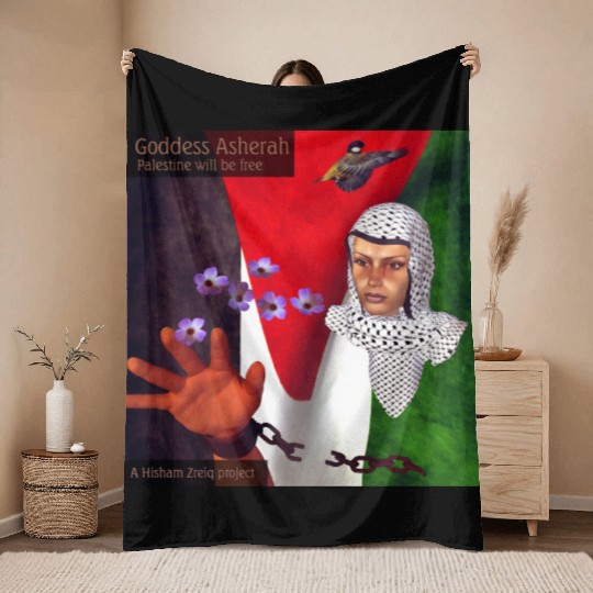 Palestine will be free Throw Blankets