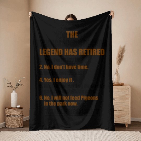 Retirement gift idea Retired Throw Blankets