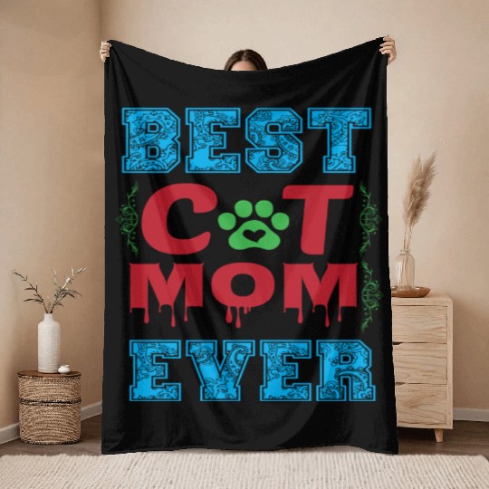 Best cute mom ever Throw Blankets