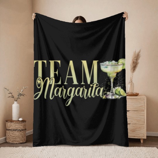 Team Margarita Tequila Stag Party Throw Blankets