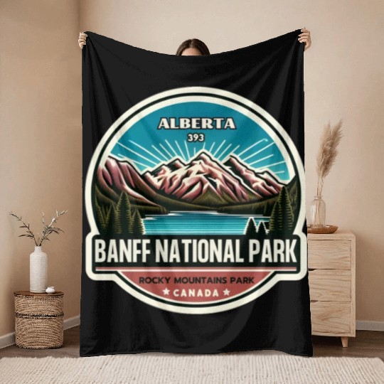 Banff National Park, Alberta Canada grizzly bears Throw Blankets