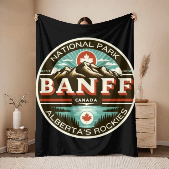 Banff National Park, Alberta Canada grizzly bears Throw Blankets