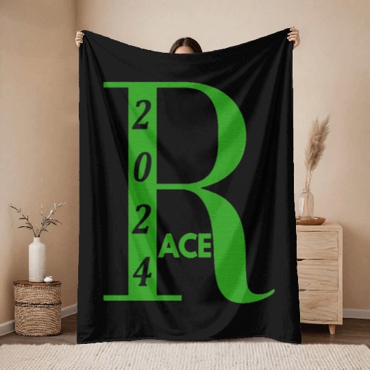 RACE 2024 Design Throw Blankets