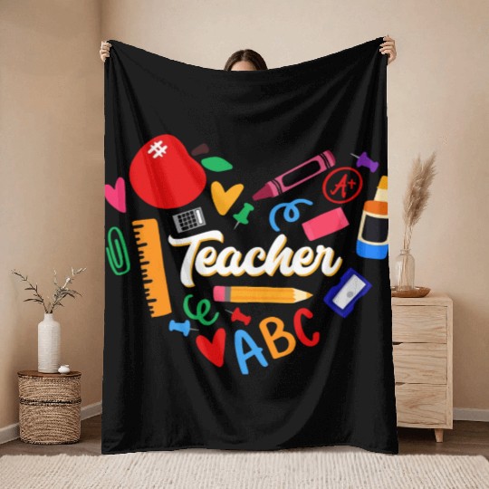 School Teacher, Teacher Appreciation Throw Blankets