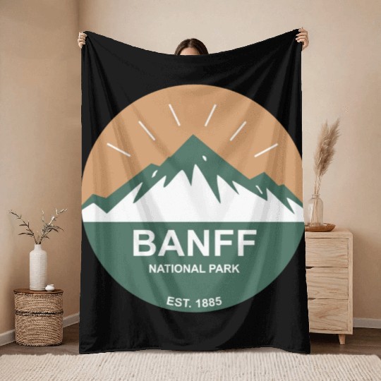 Banff National Park Throw Blankets